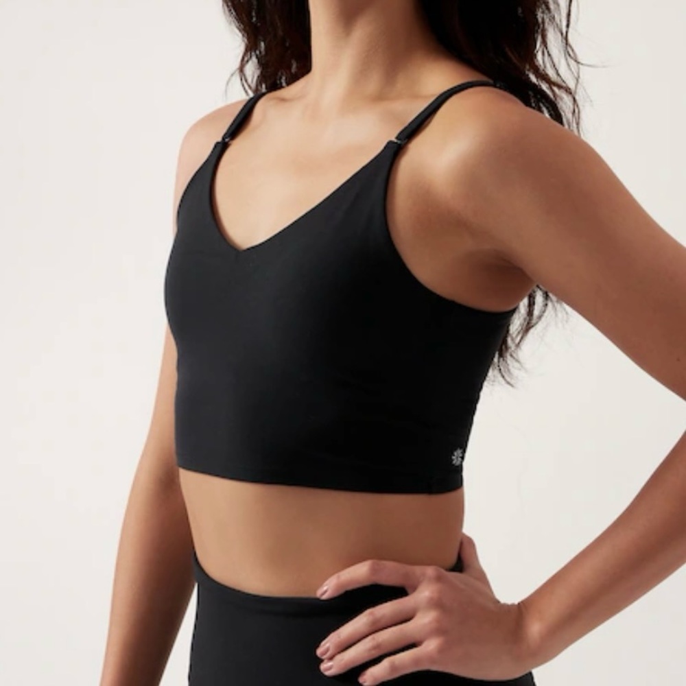 Athleta elation longline v neck bra